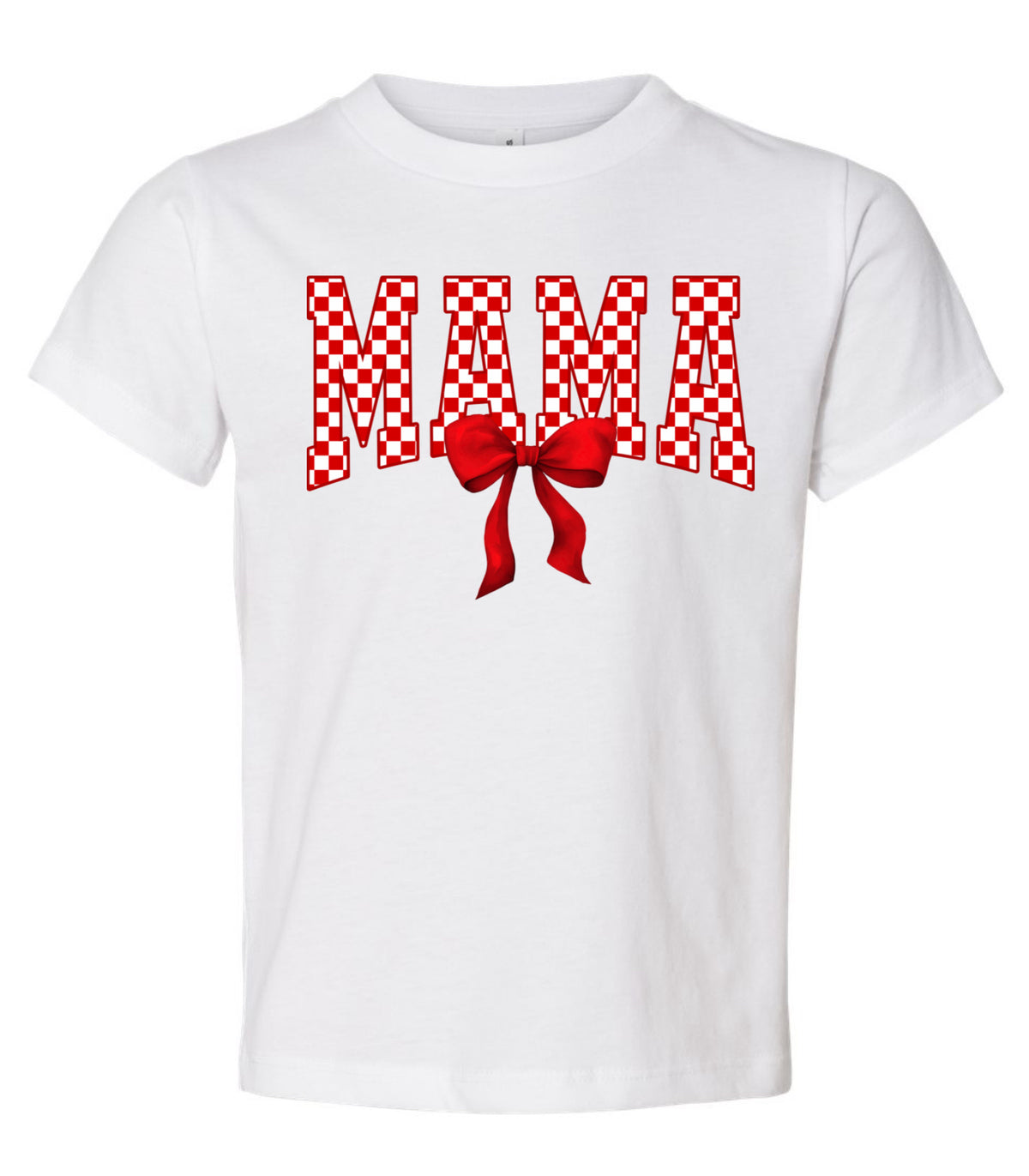 Mama checkered red and white