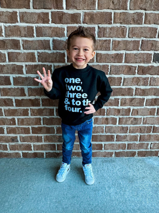 One two three and to the four