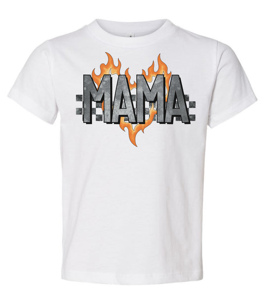 Mama heart flames