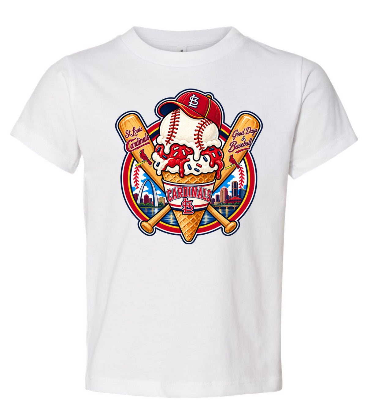 Cardinals ice cream baseball
