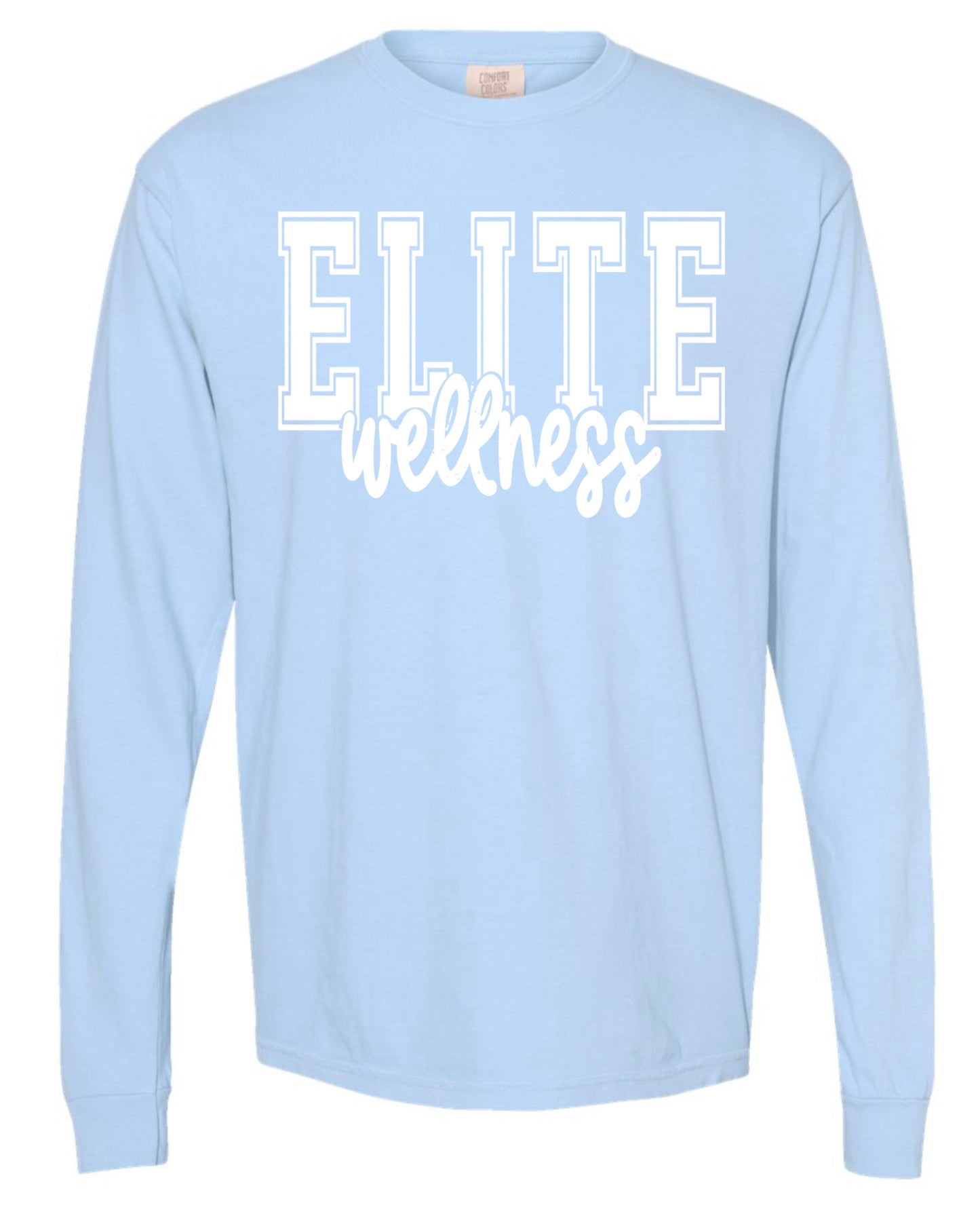 Elite wellness long sleeve light blue