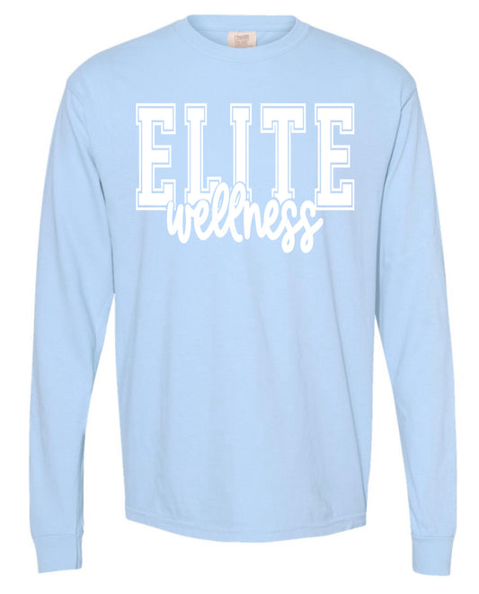 Elite wellness long sleeve light blue