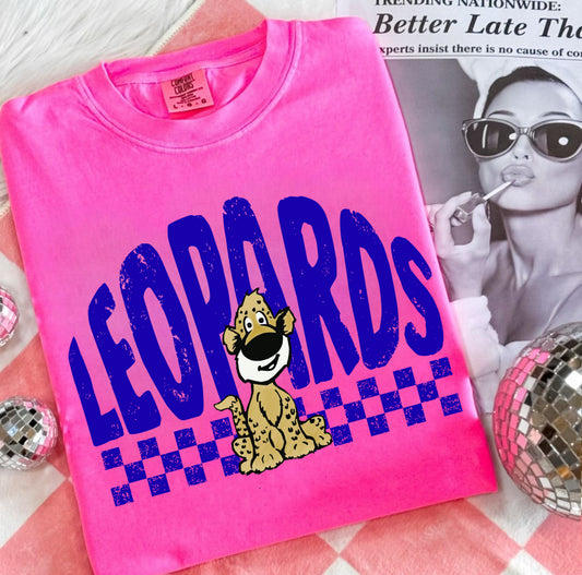 Leopards neon pink