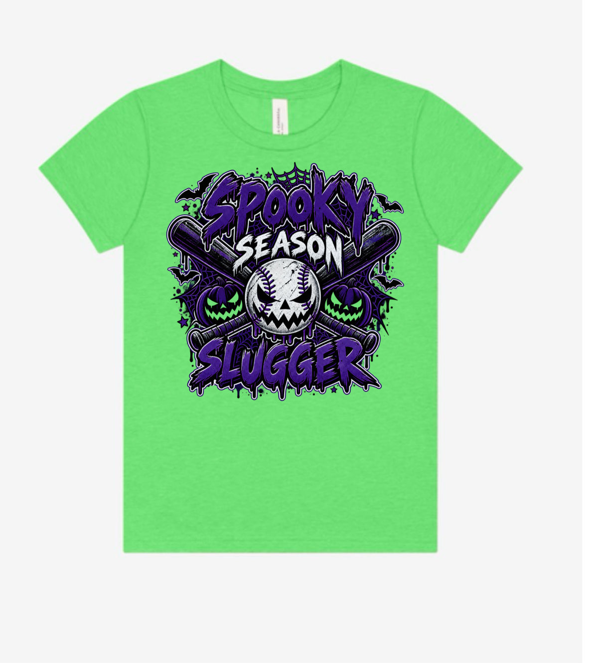 Spooky season slugger baseball youth