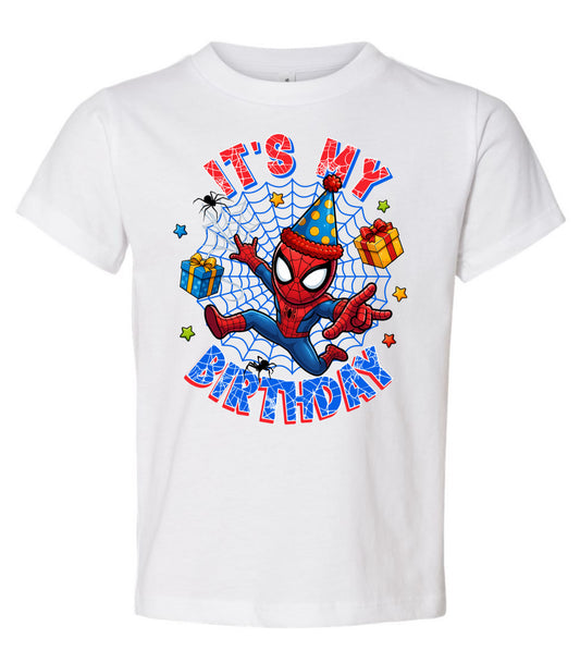 Spider birthday boy
