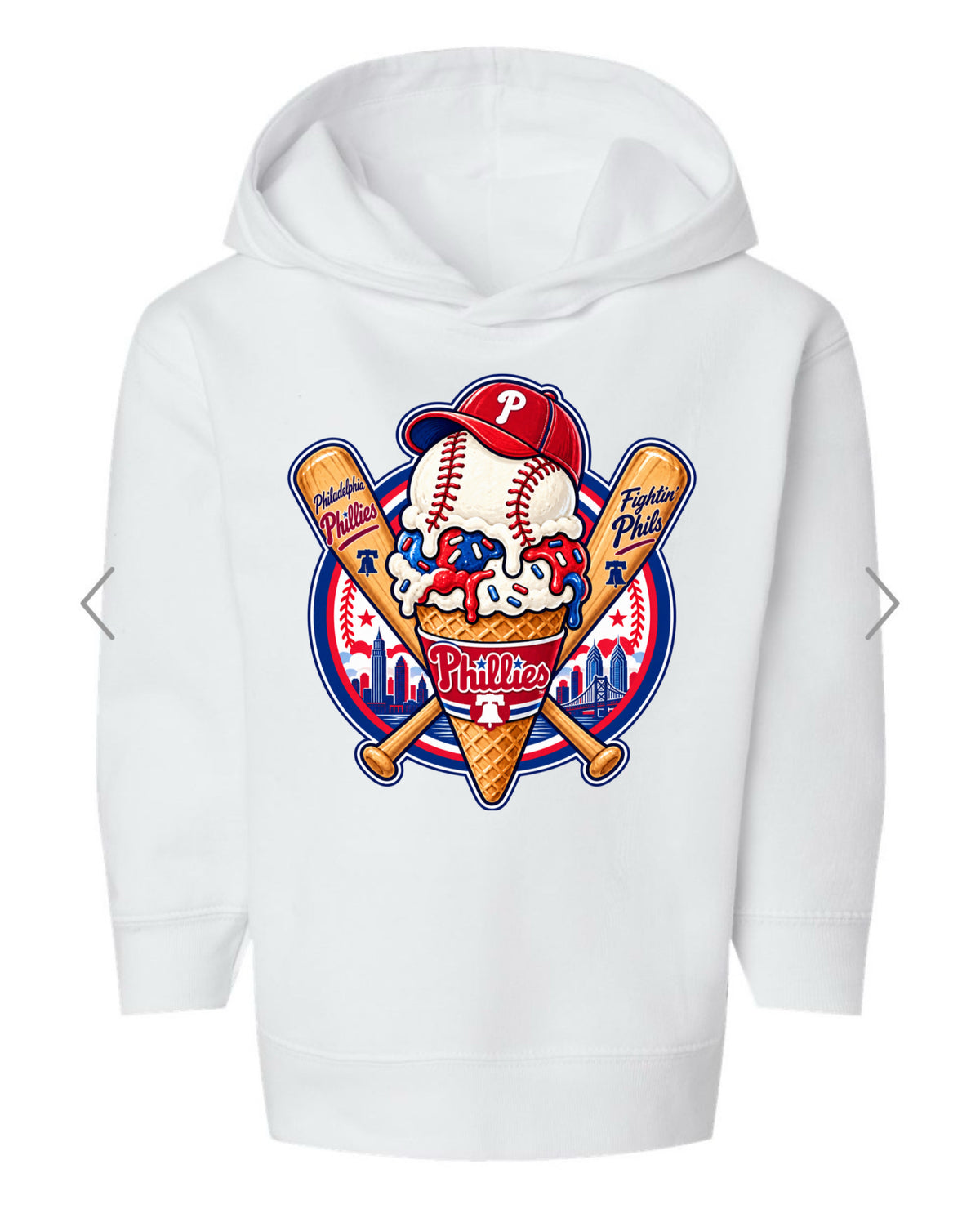 Phillies ice cream baseball