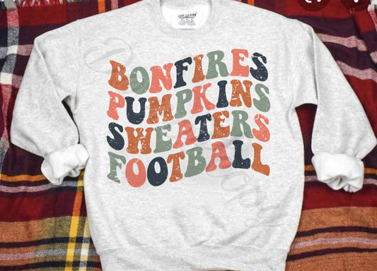 Bonfires, pumpkins, sweaters, football