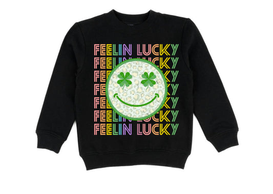 Feelin lucky( black sweatshirt)