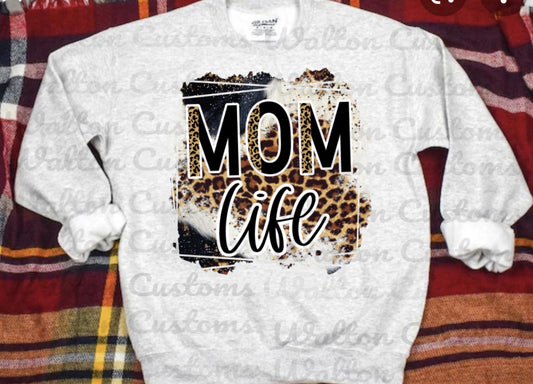 Mom life ash sweatshirt