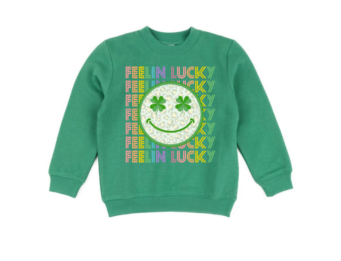 Feelin lucky( green sweatshirt)