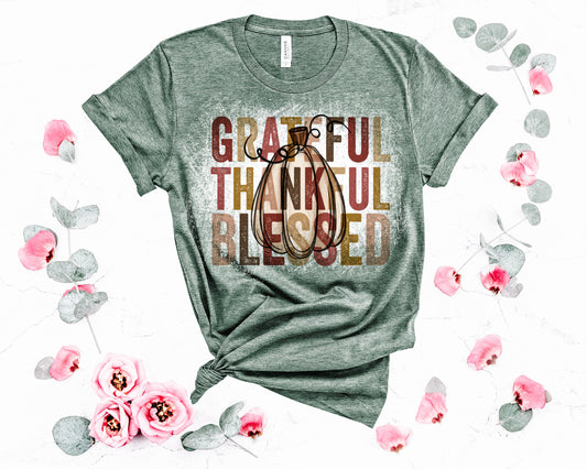 Greatful Thankful blessed Tee
