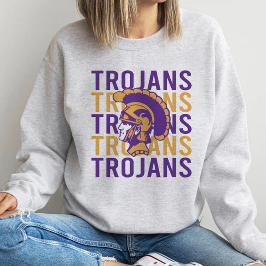 Trojan stacked sweatshirt