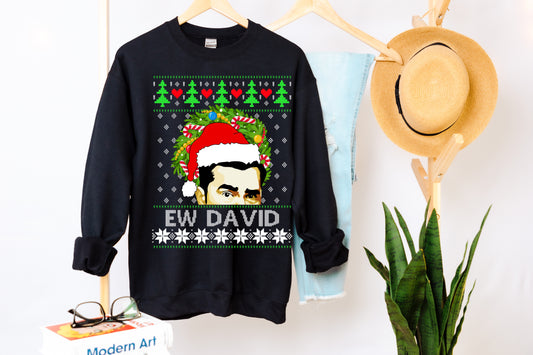 Ugly Christmas sweater Ew D A V I D